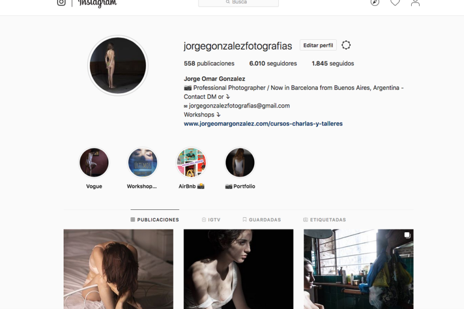 Instagram jorgegonzalezfotografias