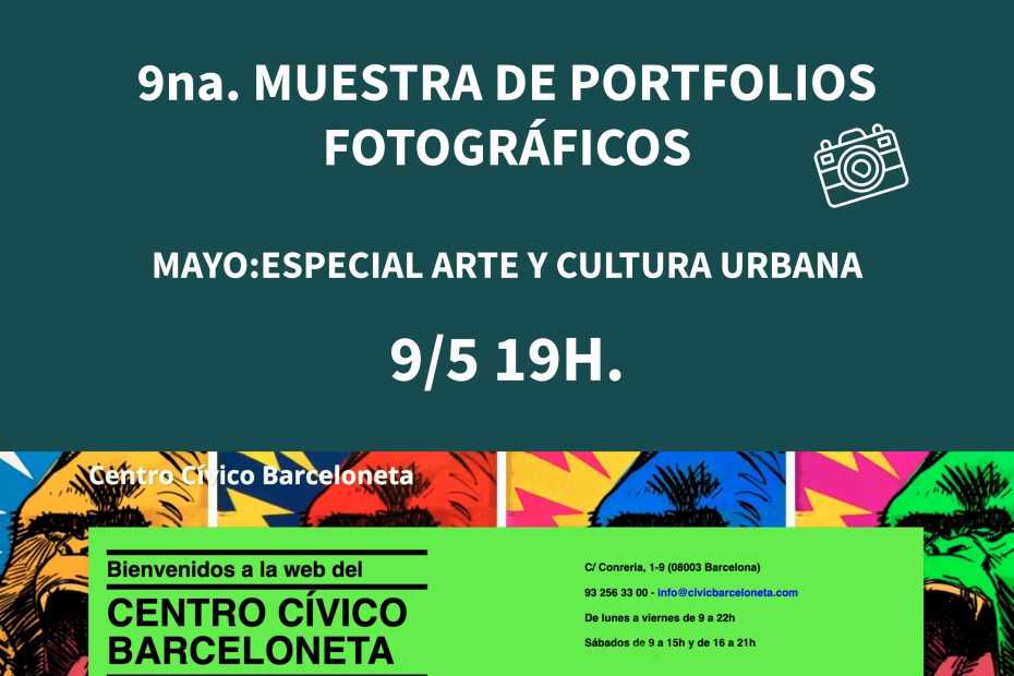 9na Muestra de Portfolios Fotográficos en BArcelona